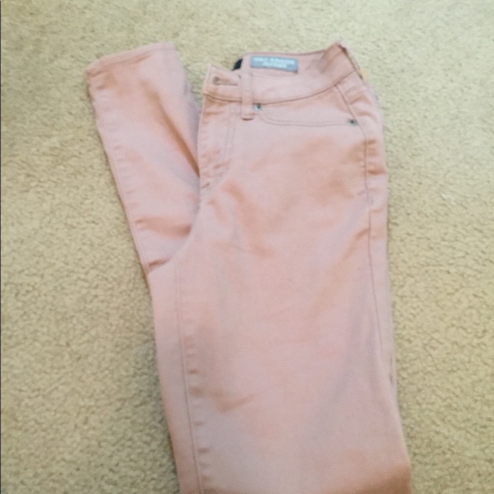 Salmon Aeropostale stretchy high waisted Jeggings